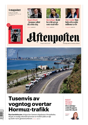 Prima pagina Aftenposten di oggi - Quotidiano estero