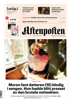 Prima pagina Aftenposten di oggi - Quotidiano estero