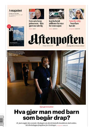 Prima pagina Aftenposten di oggi - Quotidiano estero