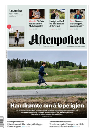 Prima pagina Aftenposten di oggi - Quotidiano estero