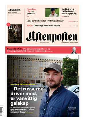 Prima pagina Aftenposten di oggi - Quotidiano estero