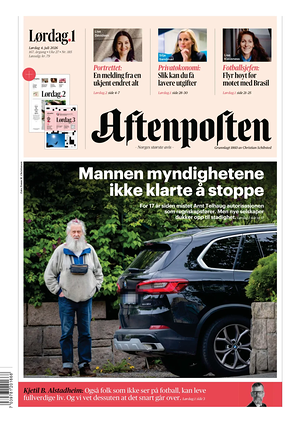 Prima pagina Aftenposten di oggi - Quotidiano estero