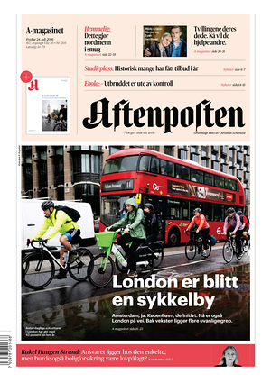 Prima pagina Aftenposten di oggi - Quotidiano estero