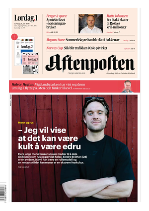 Prima pagina Aftenposten di oggi - Quotidiano estero
