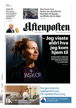 Prima pagina Aftenposten di oggi - Quotidiano estero