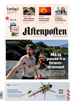 Prima pagina Aftenposten di oggi - Quotidiano estero