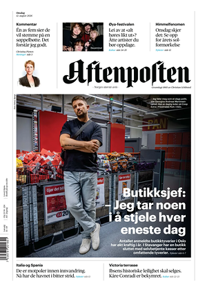 Prima pagina Aftenposten di oggi - Quotidiano estero