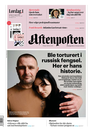Prima pagina Aftenposten di oggi - Quotidiano estero