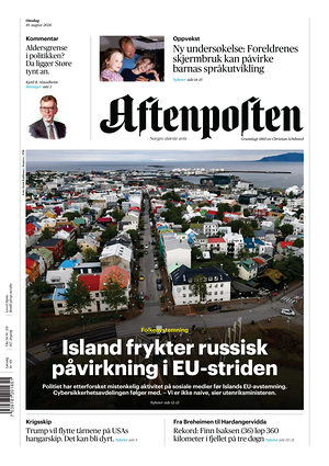 Prima pagina Aftenposten di oggi - Quotidiano estero