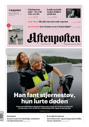 Prima pagina Aftenposten di oggi - Quotidiano estero