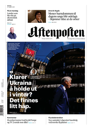 Prima pagina Aftenposten di oggi - Quotidiano estero