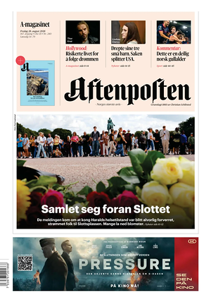 Prima pagina Aftenposten di oggi - Quotidiano estero