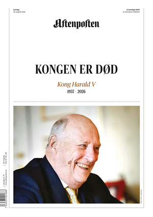 Prima pagina Aftenposten di oggi - Quotidiano estero