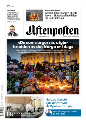 Prima pagina Aftenposten di oggi - Quotidiano estero