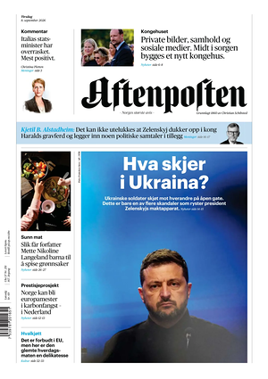 Prima pagina Aftenposten di oggi - Quotidiano estero