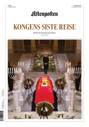 Prima pagina Aftenposten di oggi - Quotidiano estero