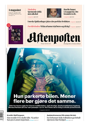 Prima pagina Aftenposten di oggi - Quotidiano estero