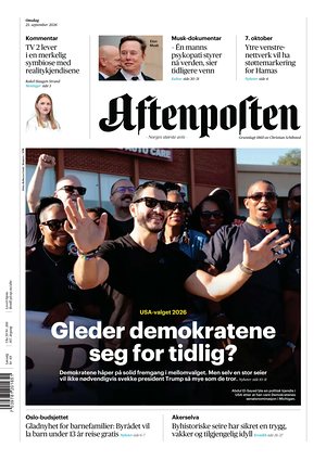 Prima pagina Aftenposten di oggi - Quotidiano estero
