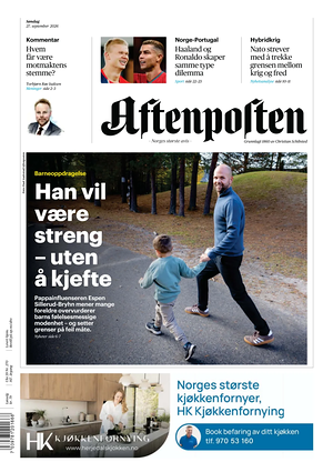 Prima pagina Aftenposten di oggi - Quotidiano estero
