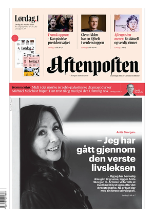 Prima pagina Aftenposten di oggi - Quotidiano estero