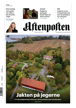 Prima pagina Aftenposten di oggi - Quotidiano estero