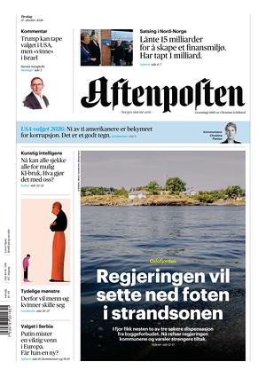 Prima pagina Aftenposten di oggi - Quotidiano estero