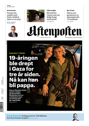Prima pagina Aftenposten di oggi - Quotidiano estero