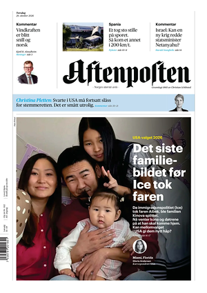 Prima pagina Aftenposten di oggi - Quotidiano estero