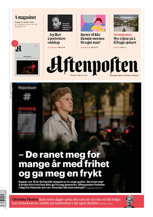 Prima pagina Aftenposten di oggi - Quotidiano estero