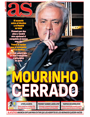 Portada AS de hoy - Periódico deportes