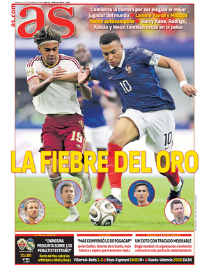 Prima pagina AS di oggi - Quotidiano deportes
