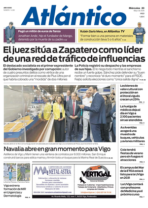 Atlántico front page