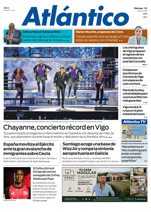 Prima pagina Atlántico di oggi - Quotidiano regional