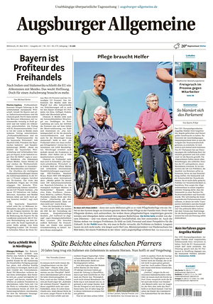 Augsburger Allgemeine front page