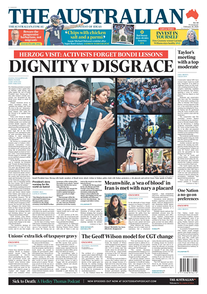 Prima pagina The Australian di oggi - Quotidiano estero