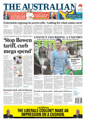 Prima pagina The Australian di oggi - Quotidiano estero