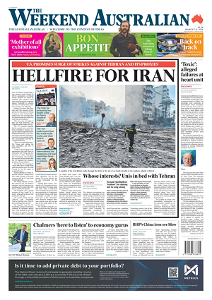 Prima pagina The Australian di oggi - Quotidiano estero