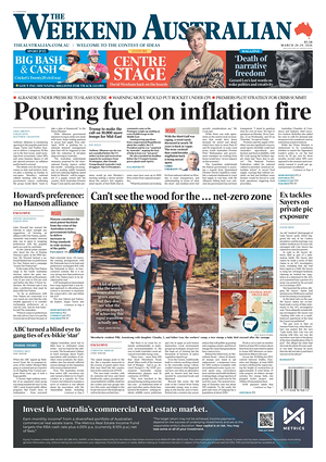 Prima pagina The Australian di oggi - Quotidiano estero