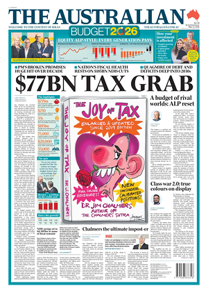 Prima pagina The Australian di oggi - Quotidiano estero