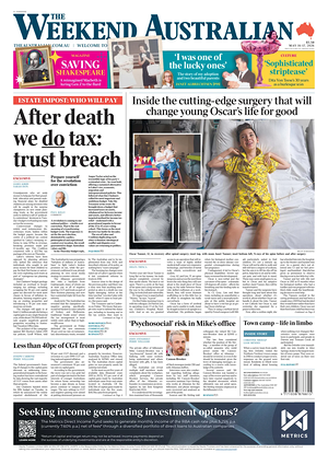 Prima pagina The Australian di oggi - Quotidiano estero