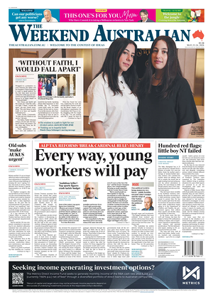 Prima pagina The Australian di oggi - Quotidiano estero