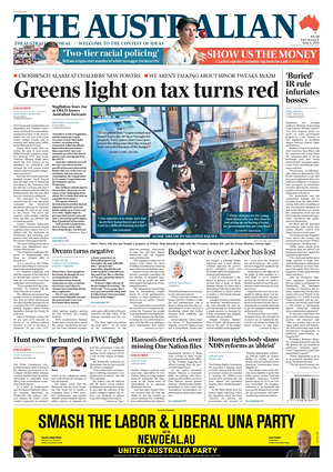 Prima pagina The Australian di oggi - Quotidiano estero