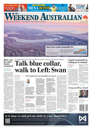 Prima pagina The Australian di oggi - Quotidiano estero