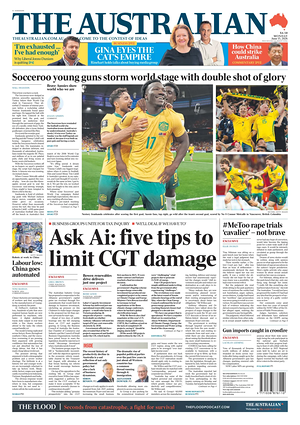 Prima pagina The Australian di oggi - Quotidiano estero
