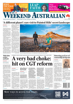 Prima pagina The Australian di oggi - Quotidiano estero