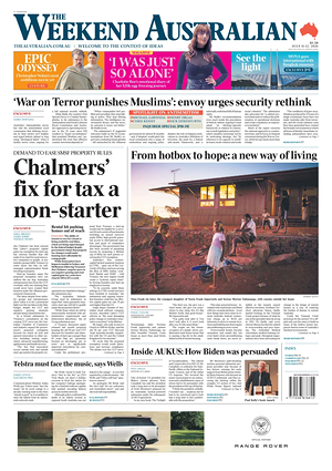 Prima pagina The Australian di oggi - Quotidiano estero