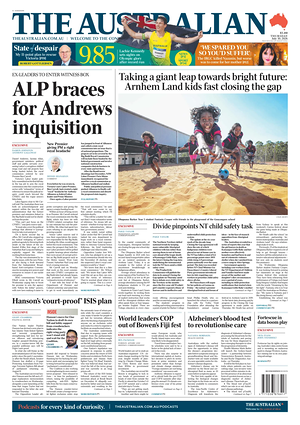 Prima pagina The Australian di oggi - Quotidiano estero