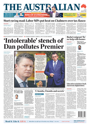 Prima pagina The Australian di oggi - Quotidiano estero