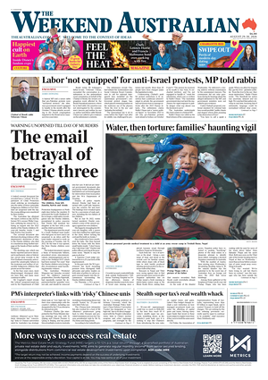 Prima pagina The Australian di oggi - Quotidiano estero