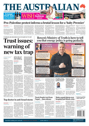 Prima pagina The Australian di oggi - Quotidiano estero